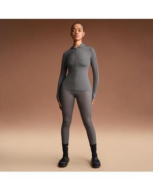 Nike 'Sskims Weightless Layers High-Waisted V-Panel Leggings - Gray