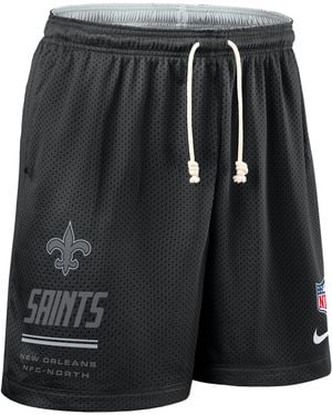Nike New Orleans Saints Sideline Reversible Dri-Fit Nfl Shorts - Black