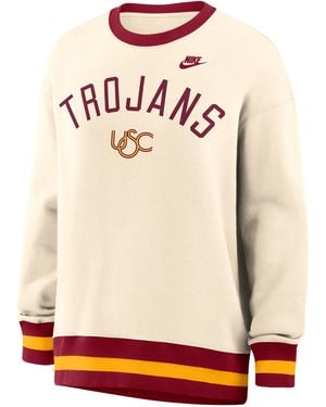 Nike Usc Legacy College Oversized Pullover Crew - Pink