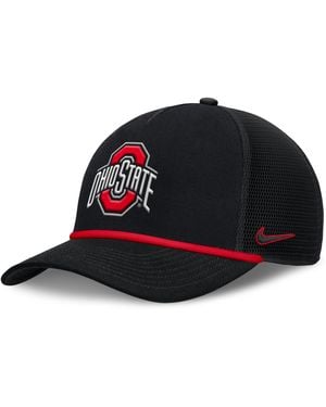 Nike Ohio State Primetime Rise College Trucker Adjustable Hat - Black