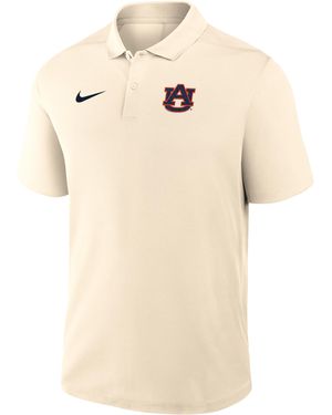 Nike Auburn Victory Primary Logo Dri-Fit College Polo - Natural