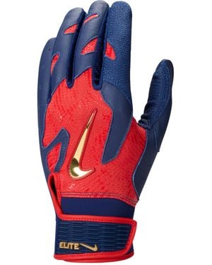 Nike Alpha Elite 2.0 Baseball Batting Gloves - Blue