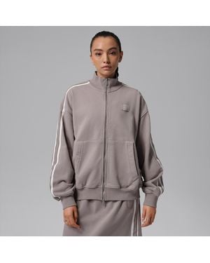 Nike Flight Fleece French Terry Full-Zip Jacket - Gray