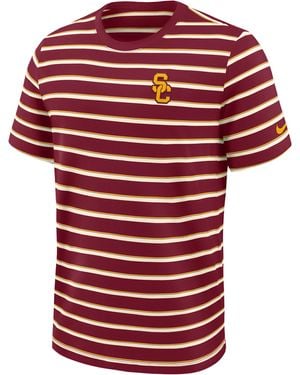 Nike Usc Athletic Prep Legacy Summit Stripe College T-Shirt - Red