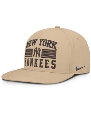 Nike New York Yankees Pro Aerobill Mlb Adjustable Hat - Natural