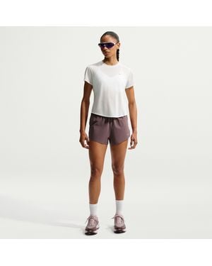 Nike Swift Dri-Fit Mid-Rise 2.5" Brief-Lined Running Shorts - Red