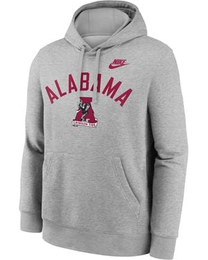 Nike Alabama Legacy Arch Club College Pullover Hoodie - Gray