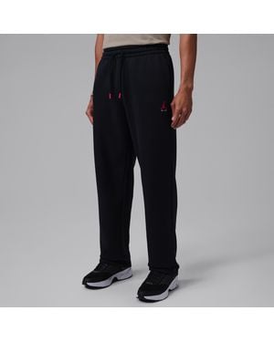 Nike Brooklyn Statement Fleece Open-Hem Pants - Black