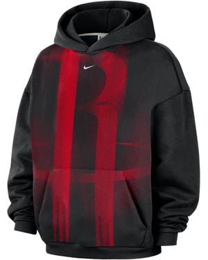 Nike Houston Rockets Standard Issue Nba Fleece Basketball Hoodie - Red