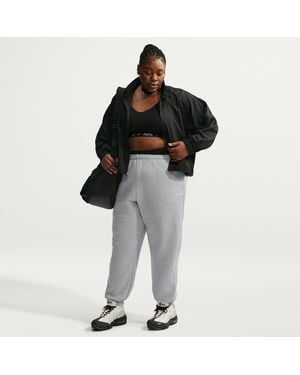 Nike Studio Fleece Medium Weight Oversized High-Rise Cuffed Pants - Black