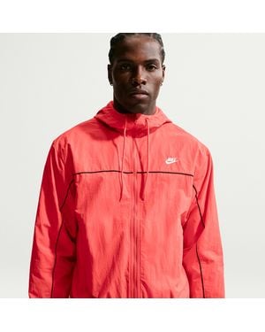 Nike Club Hooded Jacket - Red