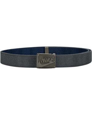 Nike Reversible Textured Stretch Web Belt - Blue