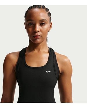 Nike Tempo Dri-Fit Cropped Mesh Tank Top - Black