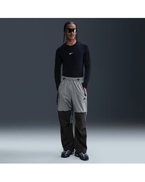 Nike Tech Woven Oversized Pants - Gray