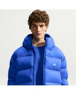 Nike Acg Lunar Lake Primaloftâ Therma-Fit Adv Loose Hooded Jacket - Blue