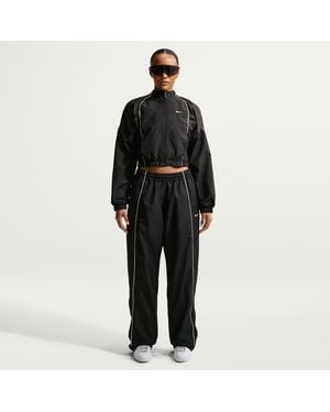 Nike Sportswear Oversized Mid-Rise Track Pants - Black