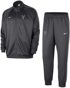 Nike Milwaukee Bucks Club Courtside Nba Tracksuit - Black