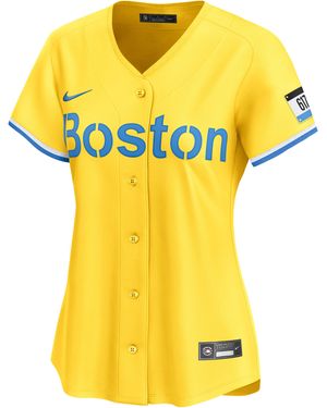 Nike David Ortiz Boston Sox City Connect Dri-Fit Mlb Limited Jersey - Yellow