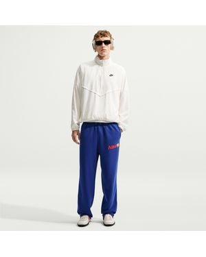 Nike Sportswear Club Open-Hem French Terry Pants - Blue