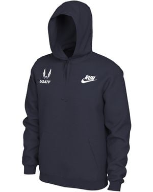 Nike 2025 Usatf Running Hoodie - Blue