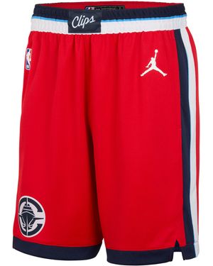 Nike La Clippers 2024/25 Statement Edition Jordan Dri-Fit Nba Swingman Shorts - Red