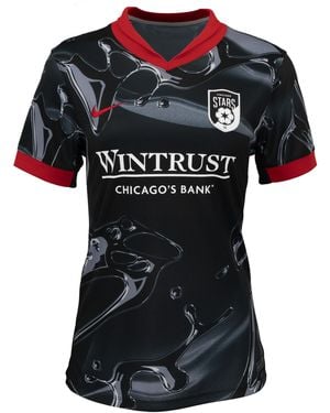 Nike Mallory Swanson Chicago Stars Fc 2025 Stadium Away Dri-Fit Nwsl Replica Jersey - Black
