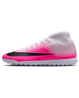 Nike Mercurial Superfly 11 Club Turf High-Top Soccer Shoes - Pink