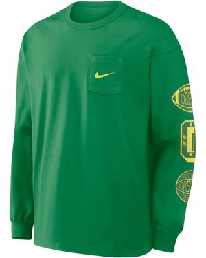 Nike Oregon Academic Max90 Pocket College Long-Sleeve T-Shirt - Green