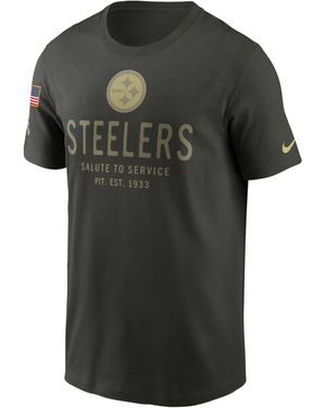 Nike Pittsburgh Steelers Salute To Service Sideline Primary Edge Dri-Fit Nfl T-Shirt - Green