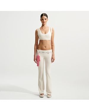 Nike Skims Airy Low-Rise Mini Flare Pant - White