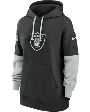 Nike Las Vegas Raiders Sideline Essential Nfl Pullover Hoodie - Black