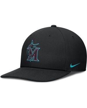Nike Miami Marlins City Connect Pro Dri-Fit Mlb Adjustable Hat - Black