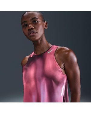 Nike Aeroswift Dri-Fit Adv Cropped Running Tank Top - Pink