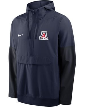 Nike Arizona Anorak College 1/2-Zip Hooded Jacket - Blue