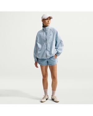 Nike Sportswear Tempo Mid-Rise Denim Shorts - Blue