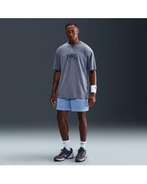 Nike Dri-Fit 5" Mesh Basketball Shorts - Blue