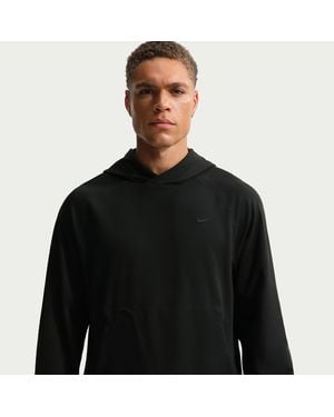 Nike Primary Nanoknit Dri-Fit Uv Protection Pullover Performance Hoodie - Black