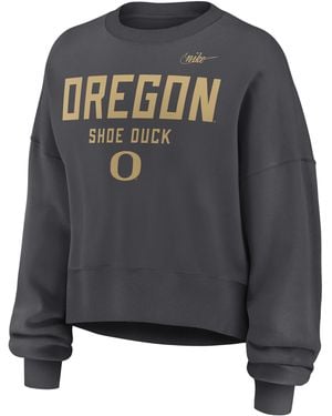 Nike Oregon Alt College Pullover Crew - Gray