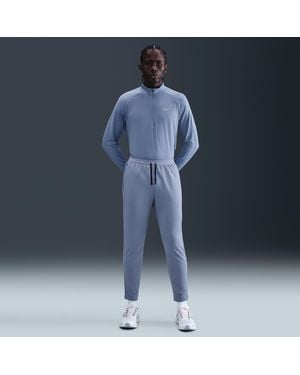Nike Stride Dri-Fit Knit Running Trousers - Blue