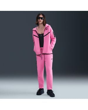 Nike Pantaloni Jogger A Vita Media Sportswear Tech Fleece – Donna - Rosa