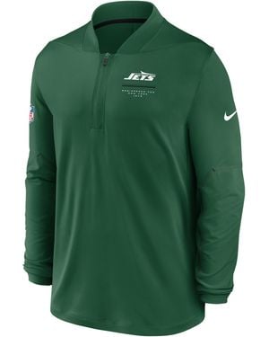 Nike New York Jets Sideline Dri-Fit Nfl 1/2-Zip Top - Green