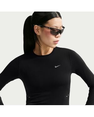 Nike Swift Dri-Fit Seamless Long-Sleeve Running Top - Black