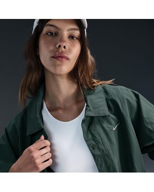 Nike Sportswear Essential Oversized Uv Woven Coaches' Jacket - Green