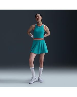 Nike Court Slam Dri-Fit Tennis Dress - Blue