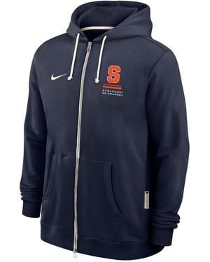 Nike Syracuse Sideline Standard Issue Dri-Fit College Full-Zip Hoodie - Blue