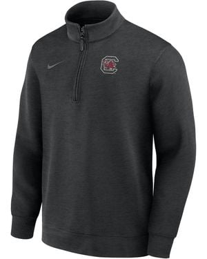 Nike South Carolina Gamecocks Dri-Fit Half-Zip College Top - Gray