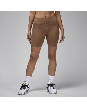 Nike Sport High-Waisted 7" Bike Shorts - Brown