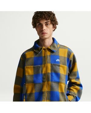 Nike Sb Essential Skate Shirt Jacket - Blue