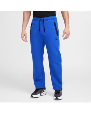Nike Tech Fleece Open-Hem Pants - Blue