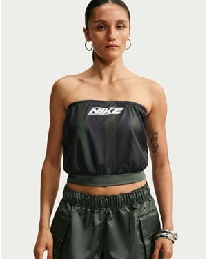 Nike Sportswear Slim Striped Jersey Tube Top - Green